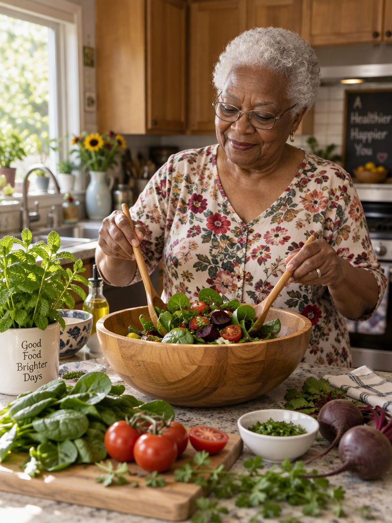 Person enjoying healthier life